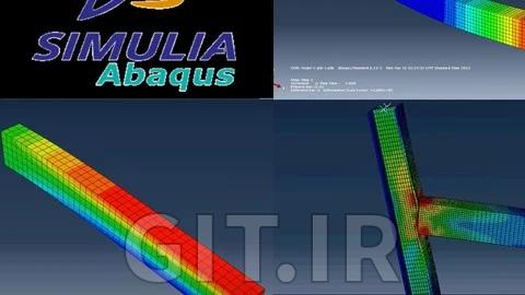 تحلیل المان محدود ABAQUS برای المان‌های سازه‌ای بتن‌آرمه